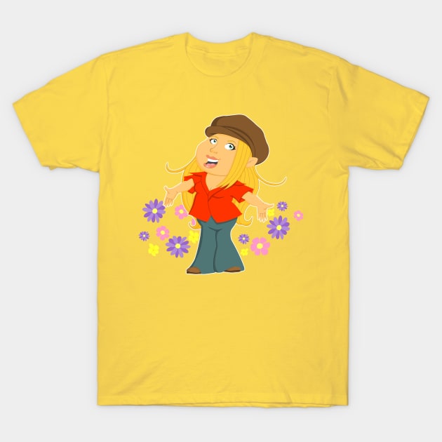 Flower Girl T-Shirt by scoffin